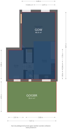 Floorplan - Kerkstraat 10B, 2042 JE Zandvoort